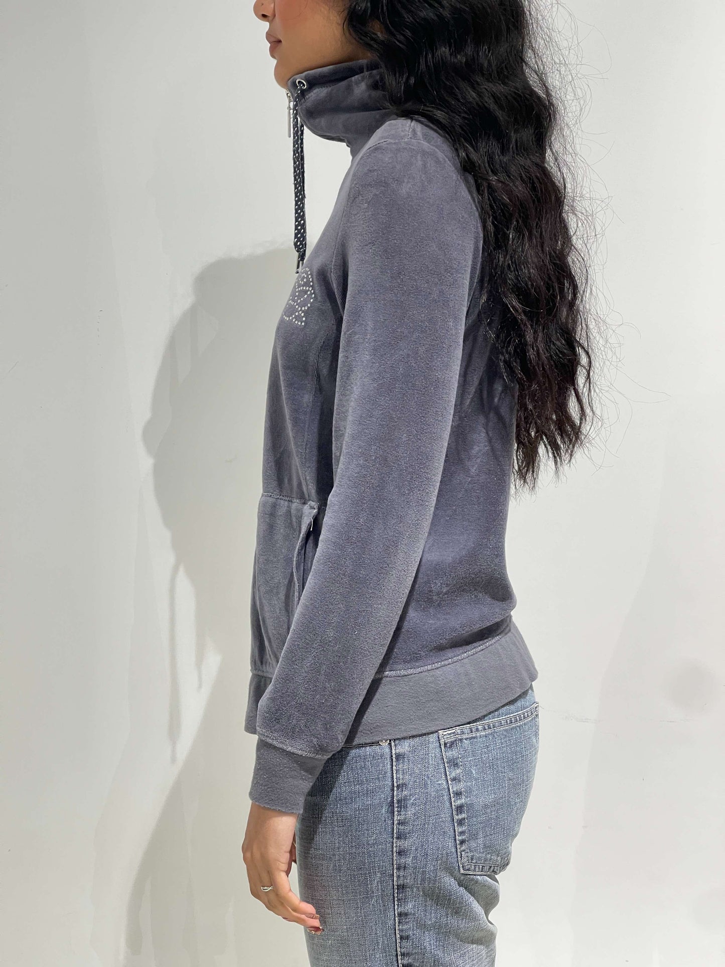 Vintage 00s Juicy Couture Style Tracksuit Velvet Jacket