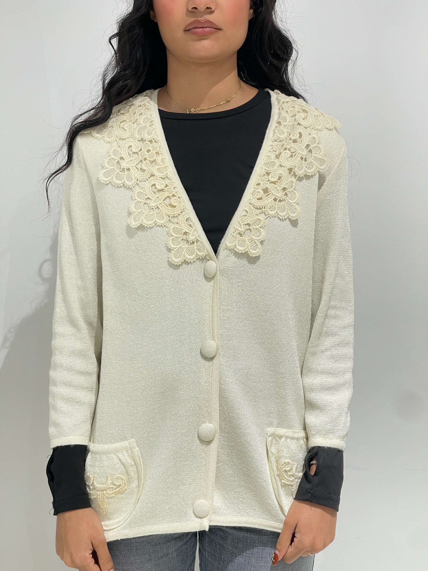 Vintage 90s Chloé Style Boho Knitted Jacket