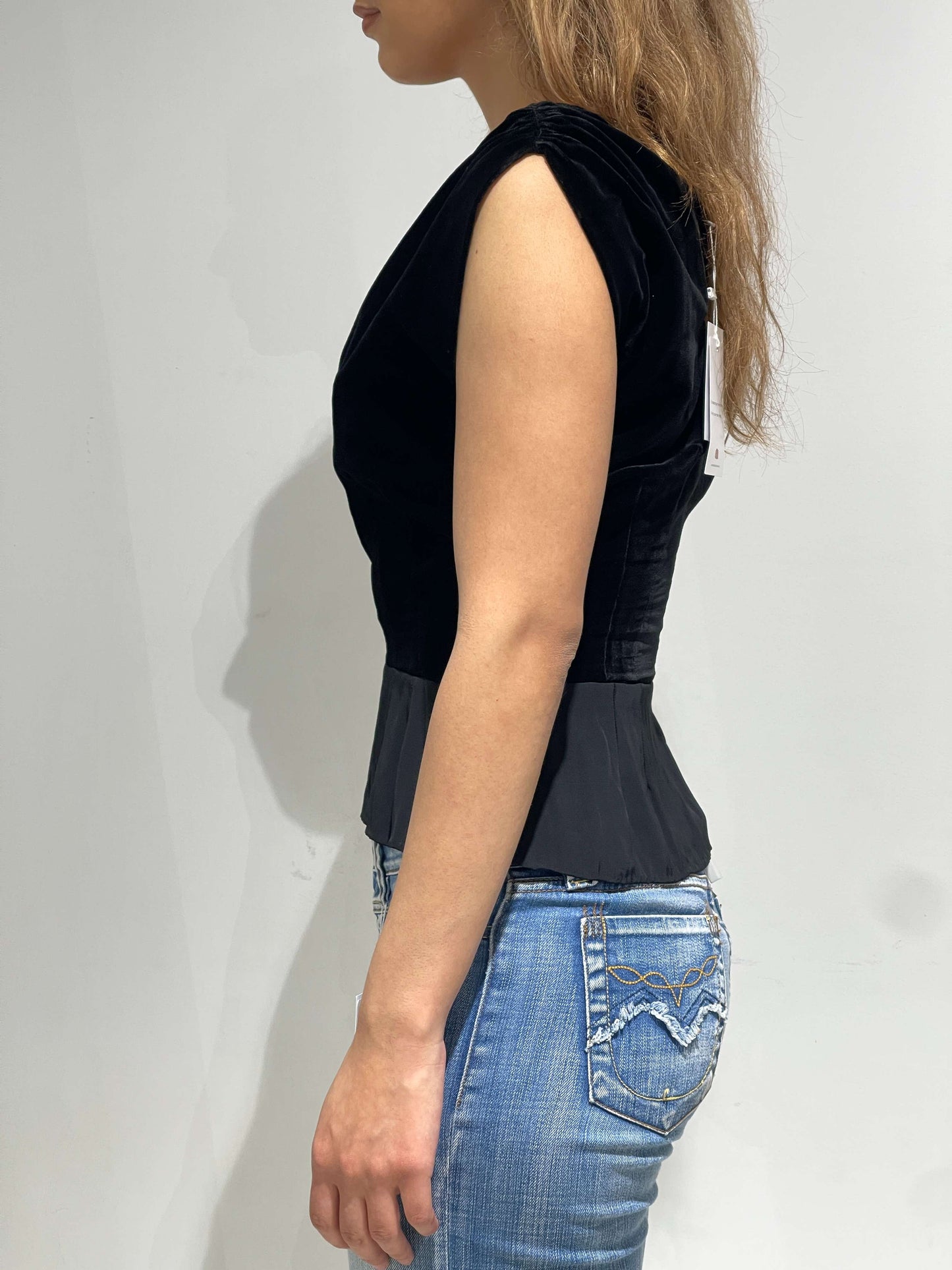 Vintage 90s Vivienne Westwood Style Velvet Top