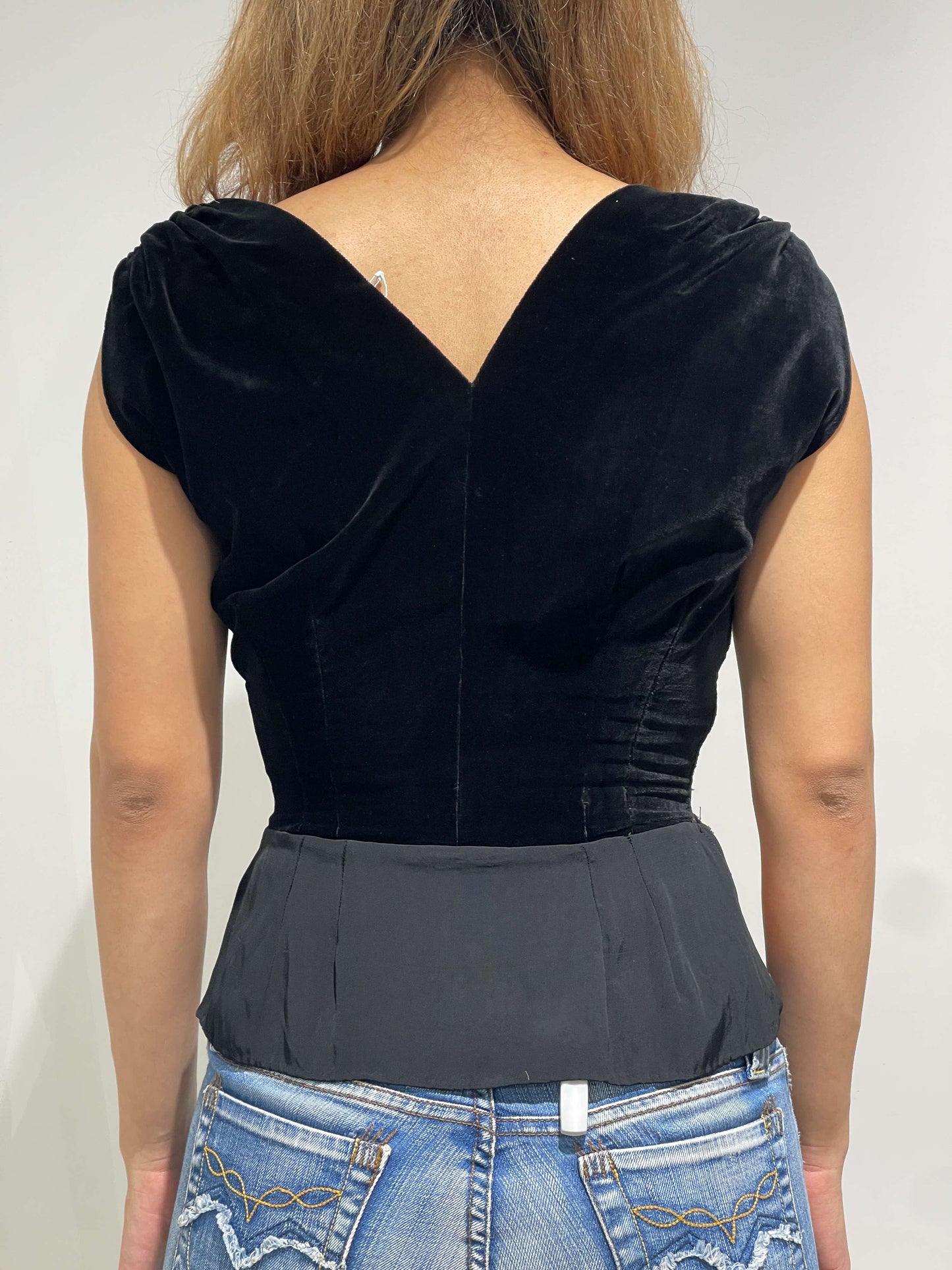 Vintage 90s Vivienne Westwood Style Velvet Top