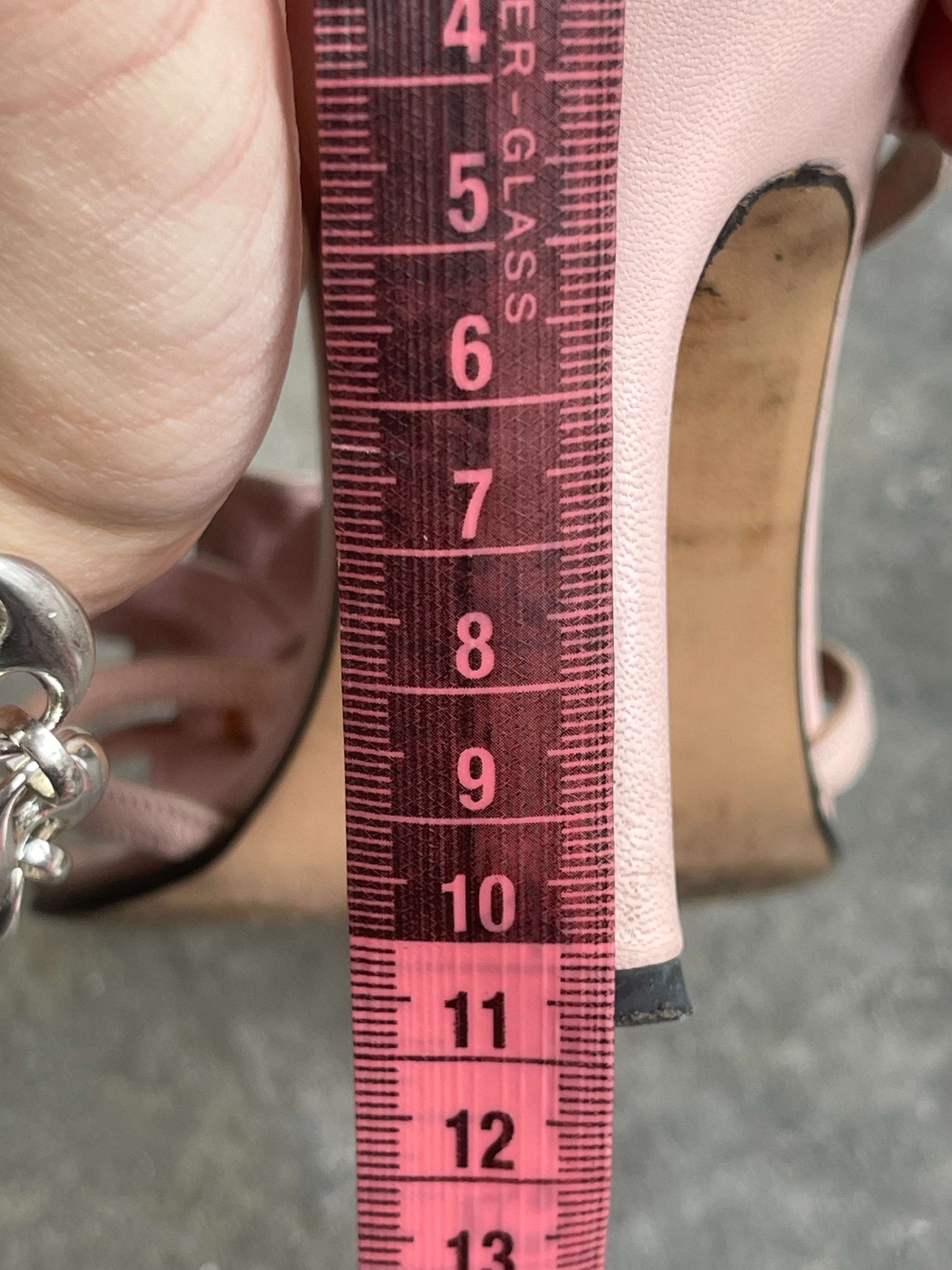 Vintage 90s Floral Heeled Leather Sandals