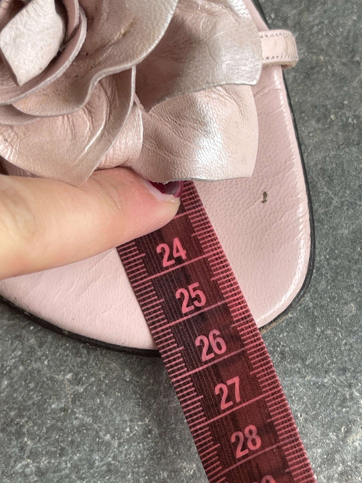 Vintage 90s Floral Heeled Leather Sandals