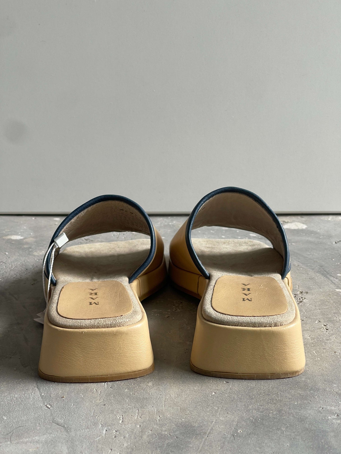 Vintage 90s Square Cut Crossed Sandals