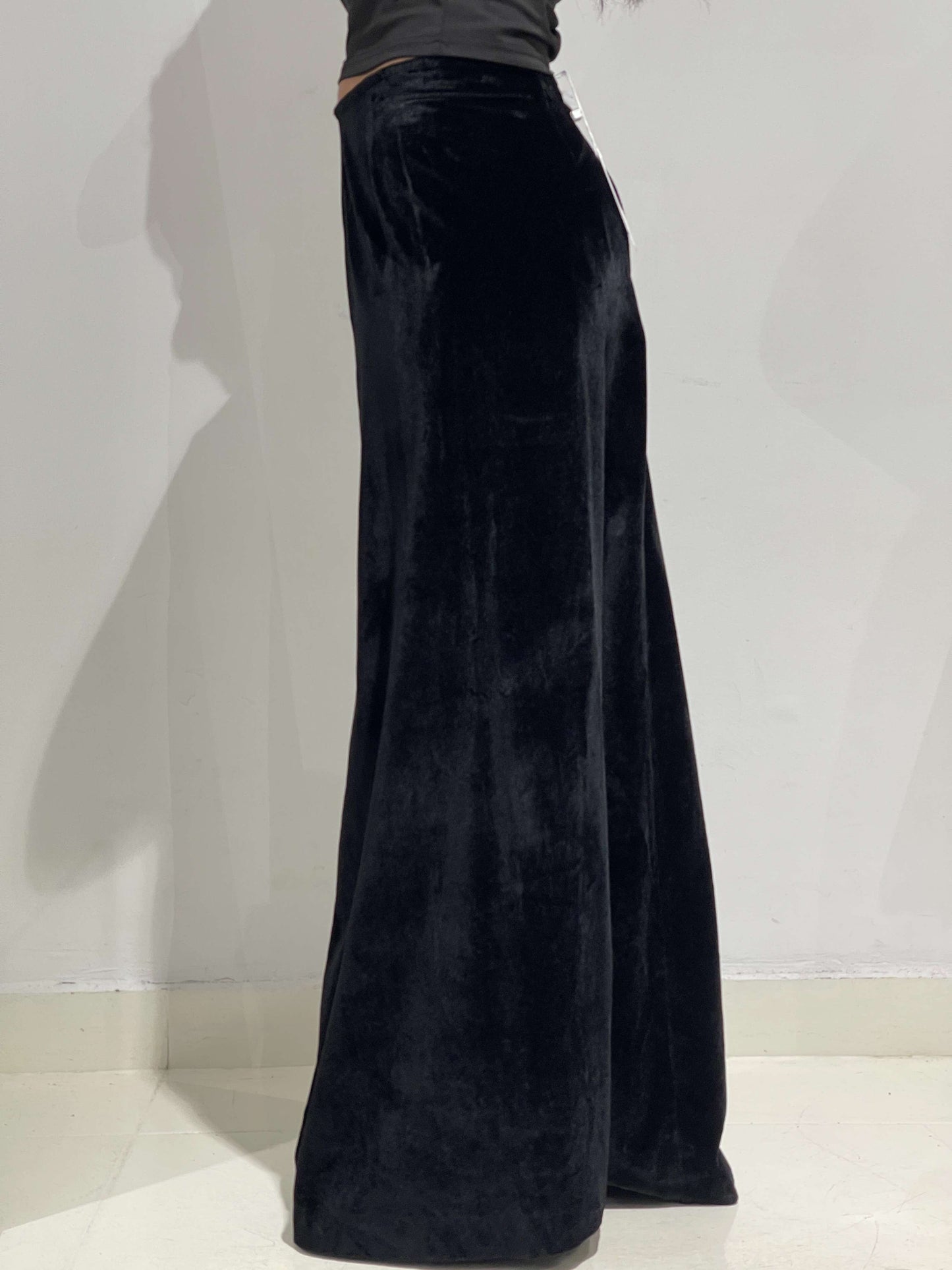 Vintage 90s Mazzy Star Velvet Maxi Skirt For Special Occasions