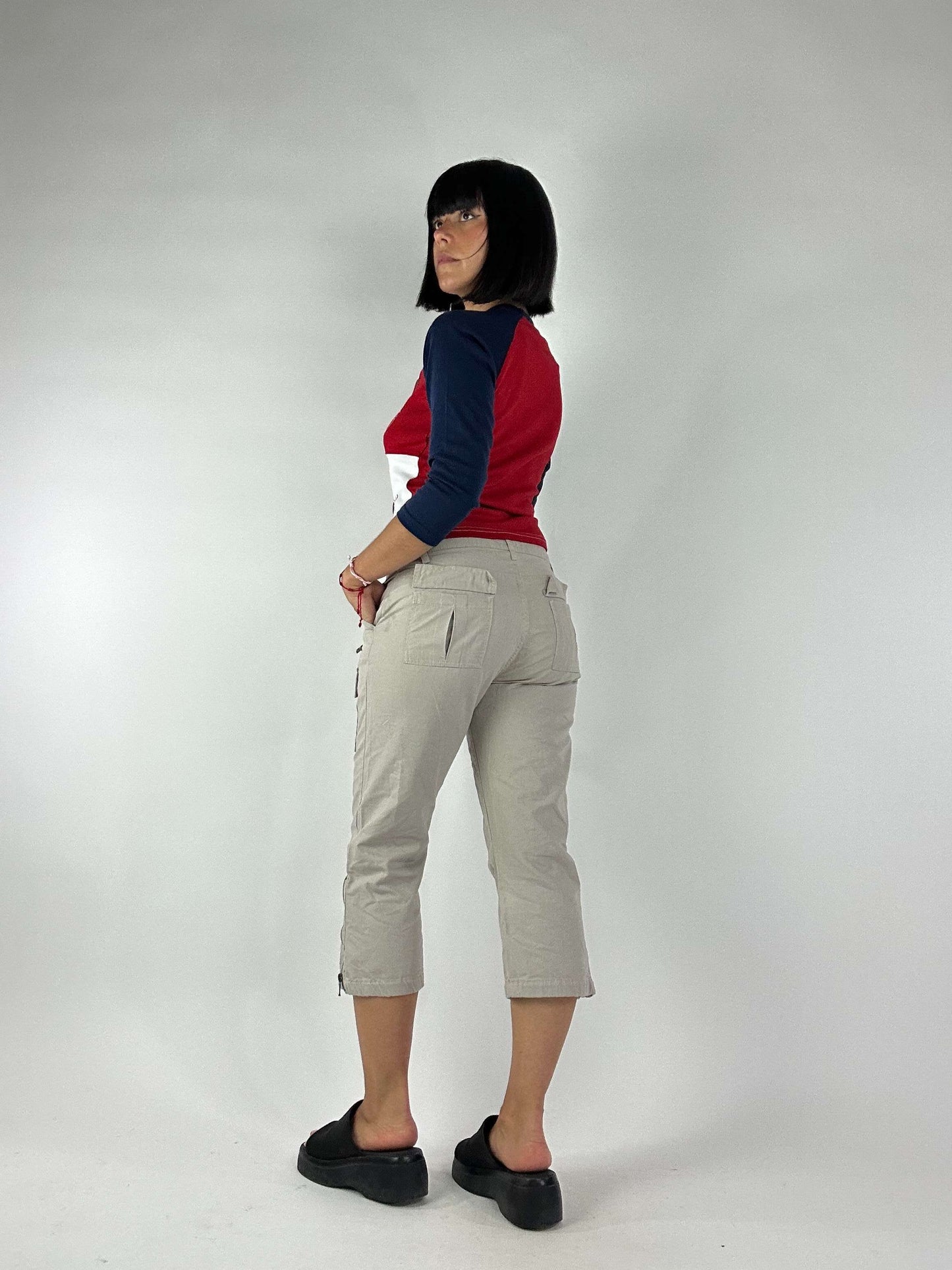 Vintage 00s Capri Pants With Cargo Pockets
