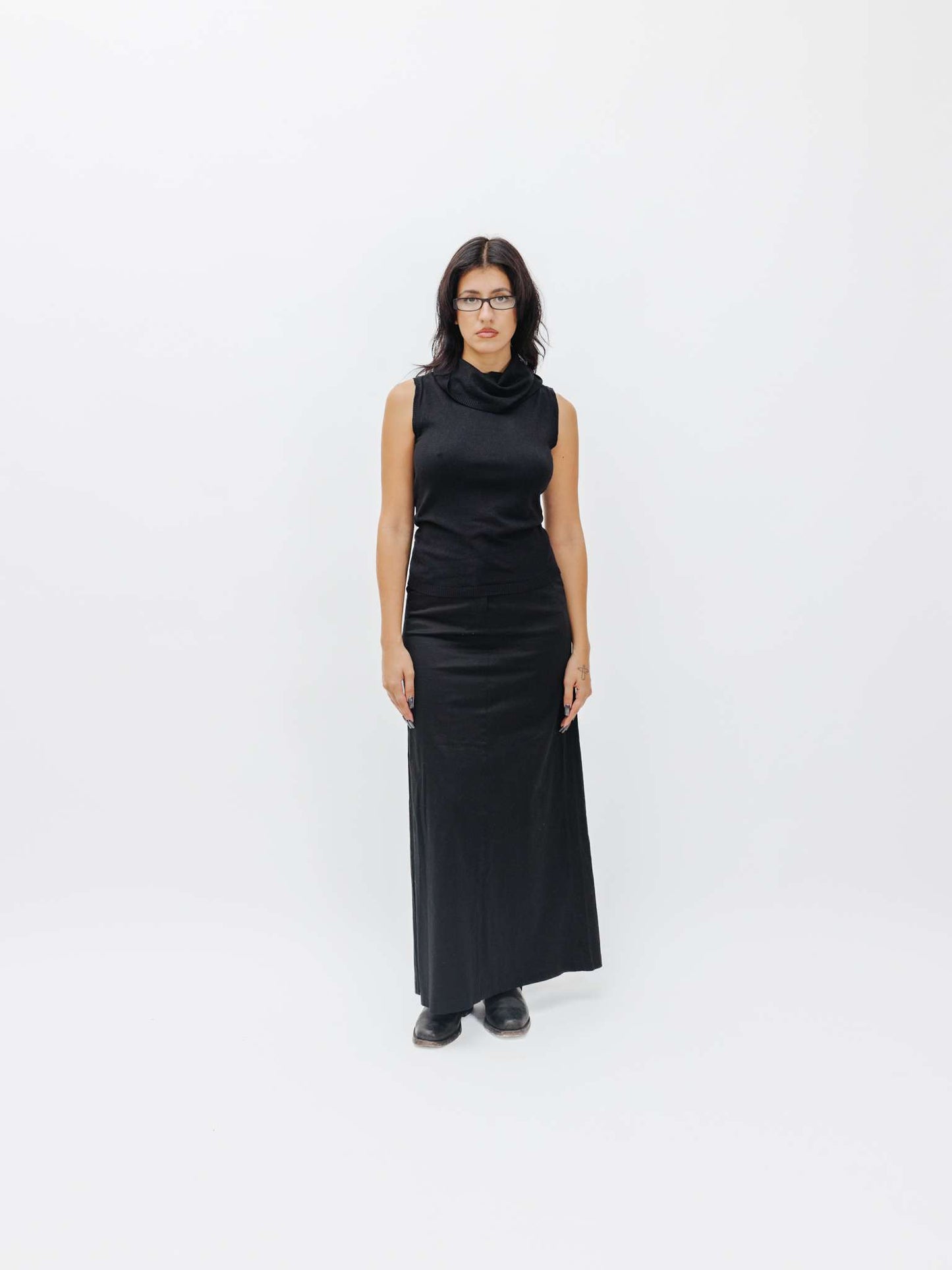 Vintage 00s Gorpcore Cargo Maxi Skirt