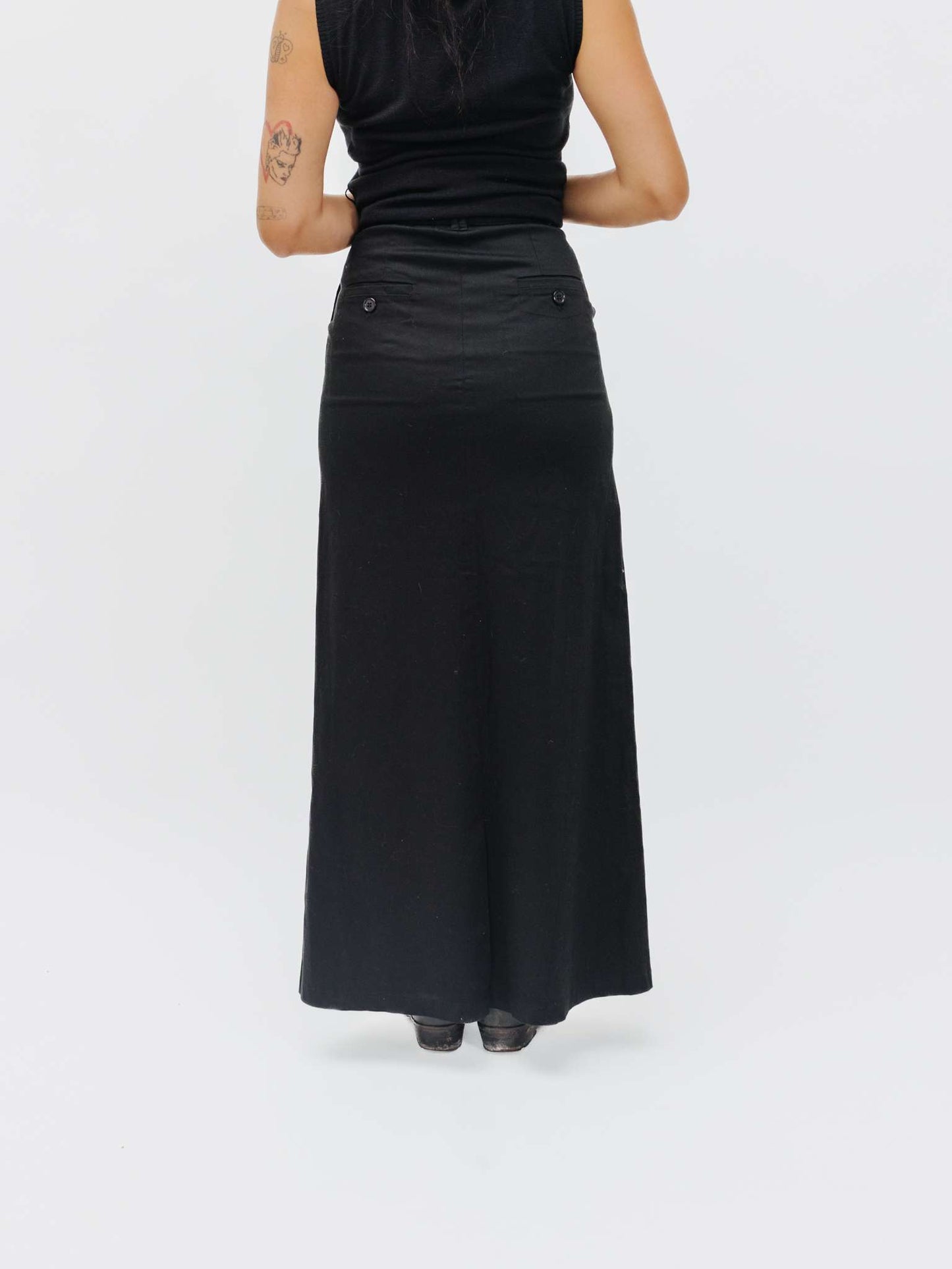 Vintage 00s Gorpcore Cargo Maxi Skirt