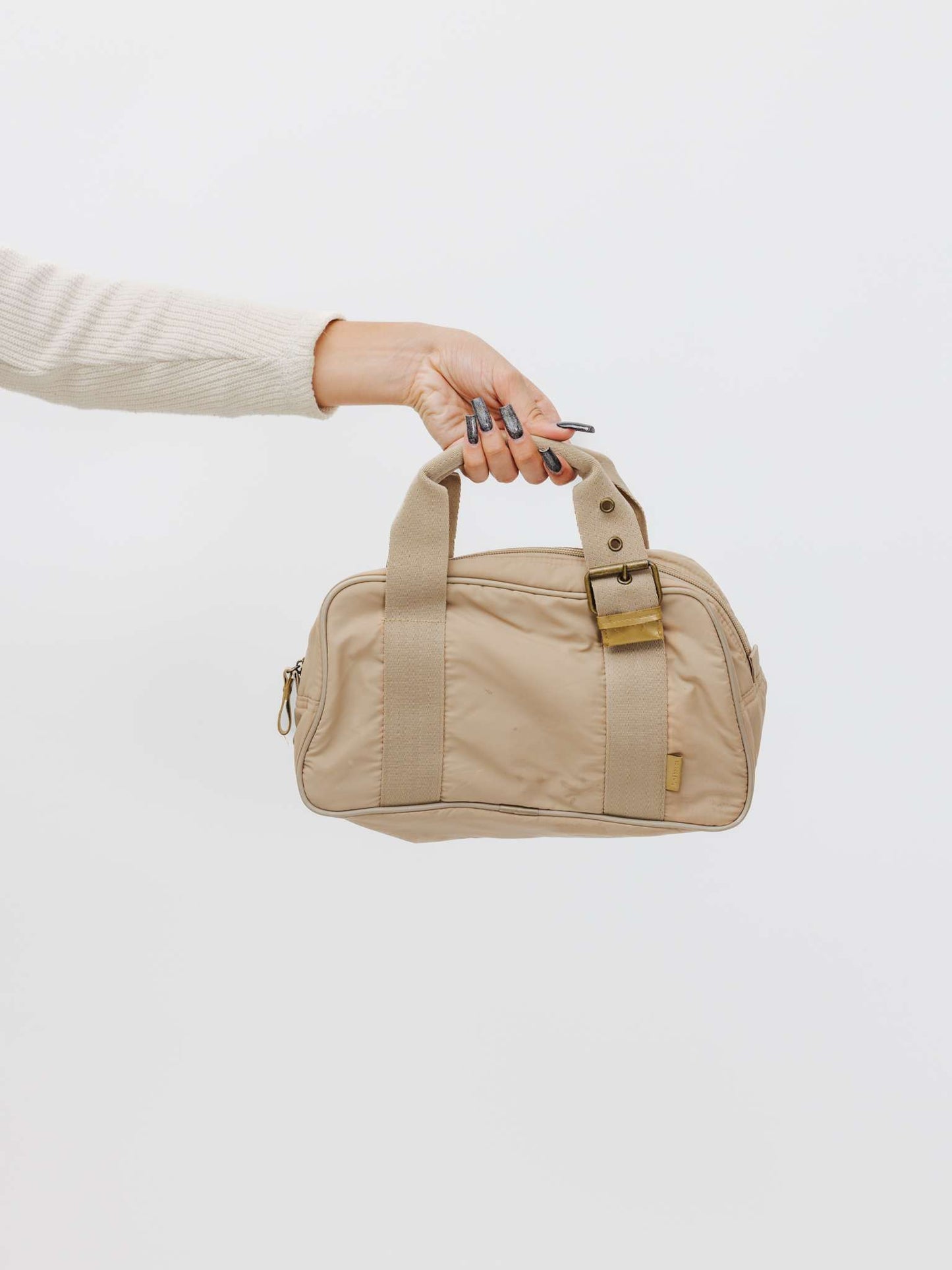 Vintage Late 90s Japanese Minimalism Nylon Bowling Bag