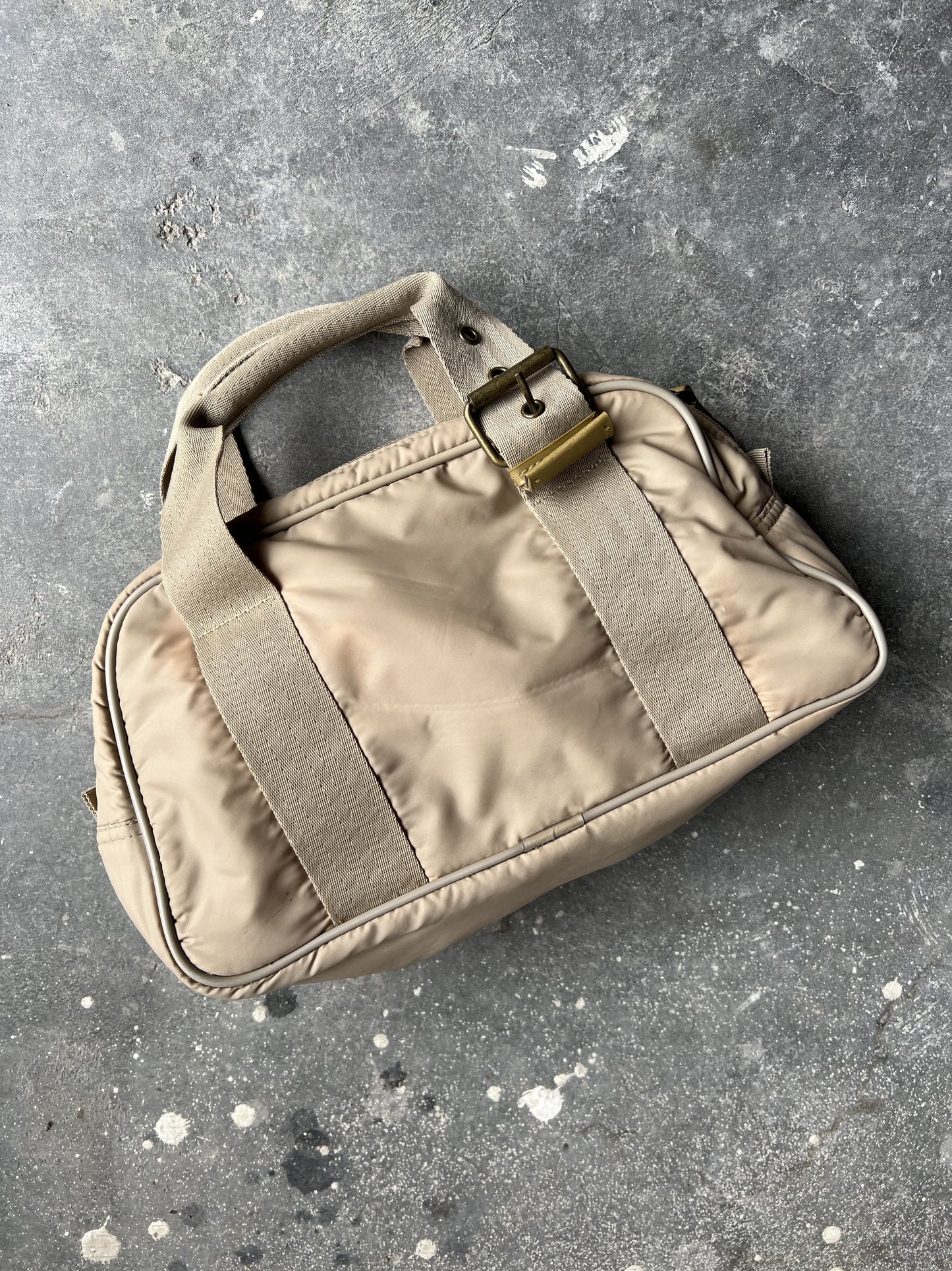Vintage Late 90s Japanese Minimalism Nylon Bowling Bag