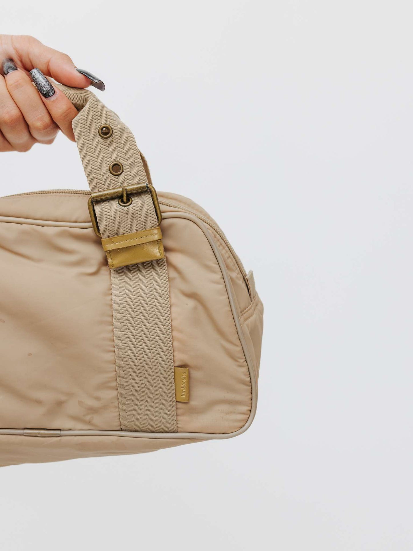 Vintage Late 90s Japanese Minimalism Nylon Bowling Bag