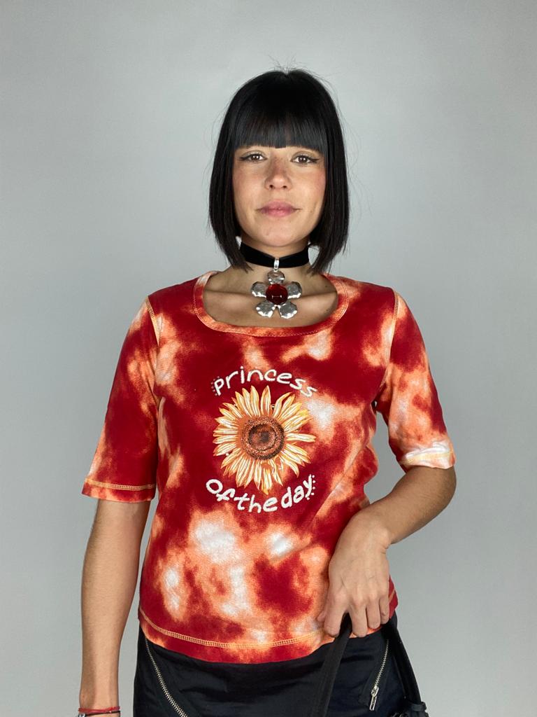 Vintage Sunflower Tie Dye 90s T-shirt