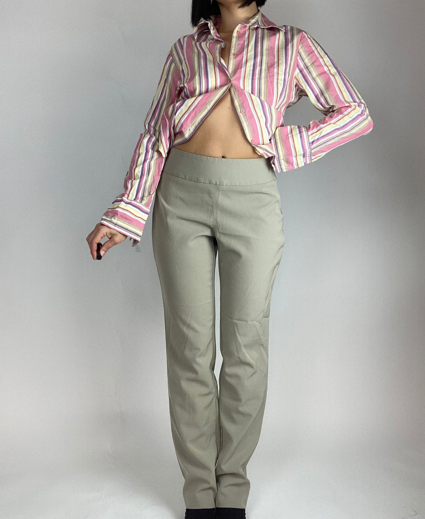 Vintage 00s Office Siren High Waisted Elastic Pants
