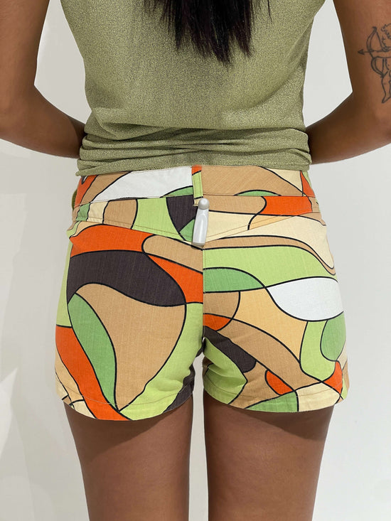 Vintage 00s Funky Print Summer Shorts