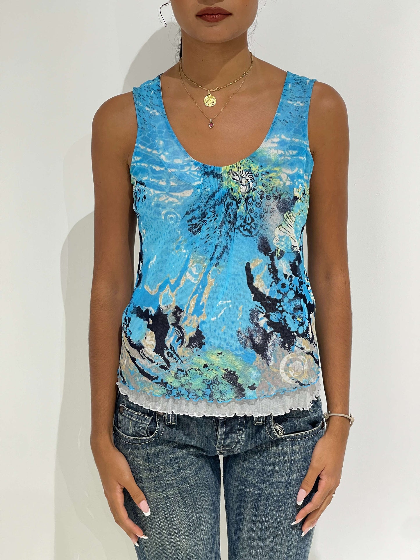 Vintage Y2K Cavalli Style Double Top