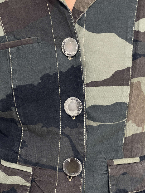 Vintage 00s Kenzo Camouflage Blazer