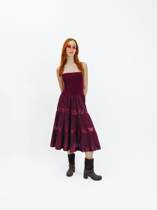 Unique Vintage 00s Whimsigothic Milkmaid Long Skirt