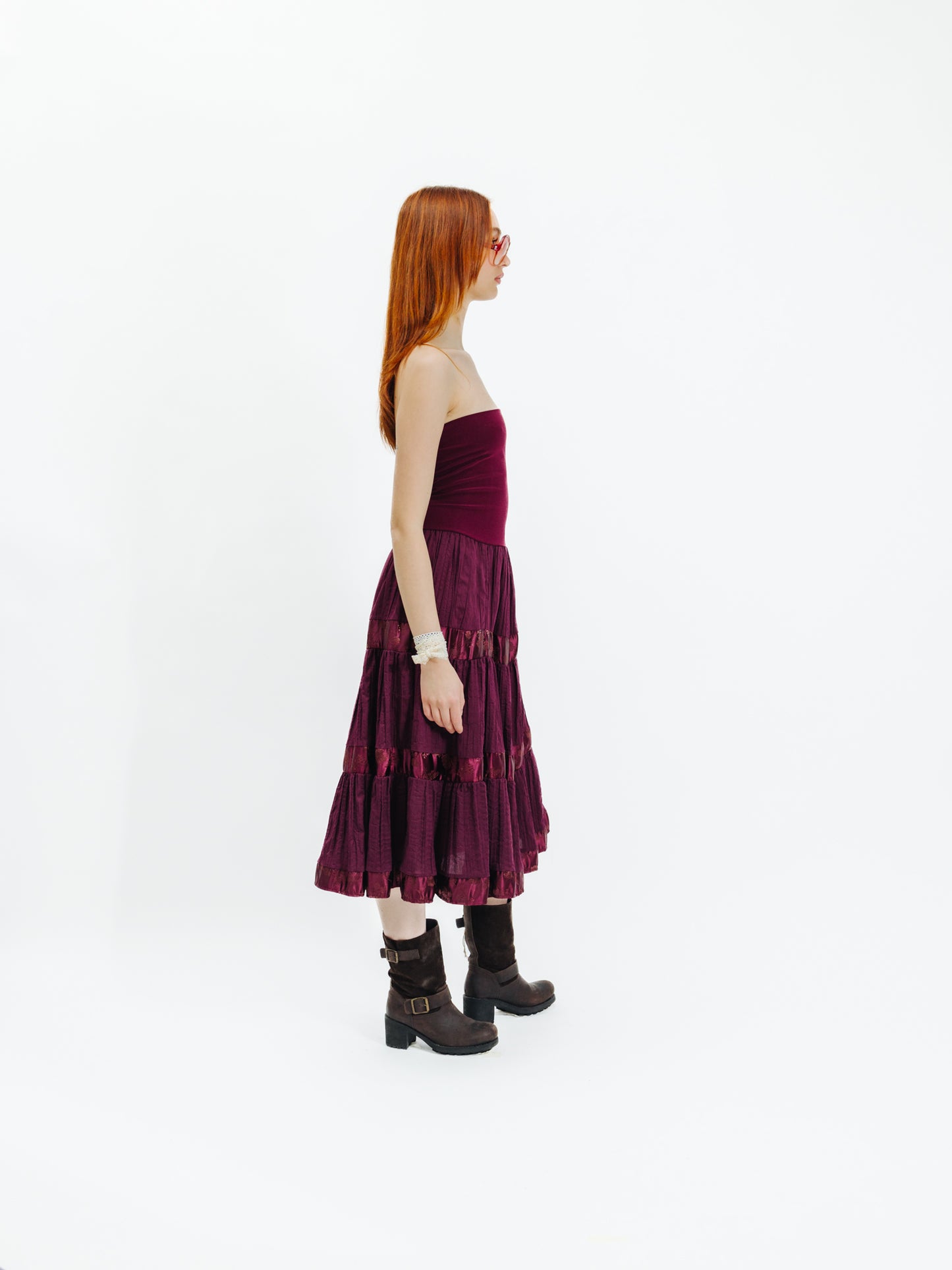 Unique Vintage 00s Whimsigothic Milkmaid Long Skirt