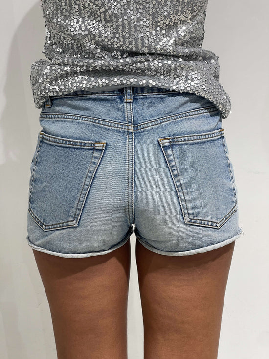 Vintage 00s Indie Sleaze Studded Denim Shorts