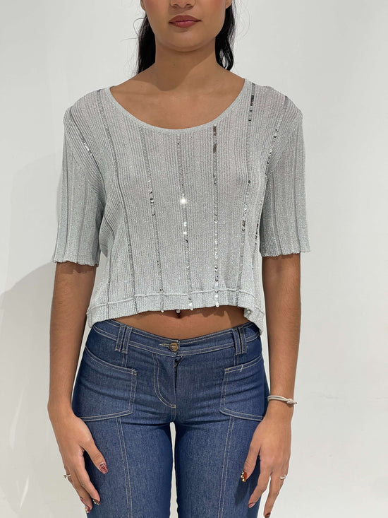 Vintage 90s Shimmery Top With Sequins