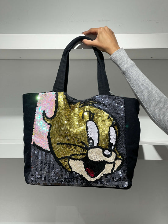 Vintage 00s Indie Sleaze Tom And Jerry Sequins Bag