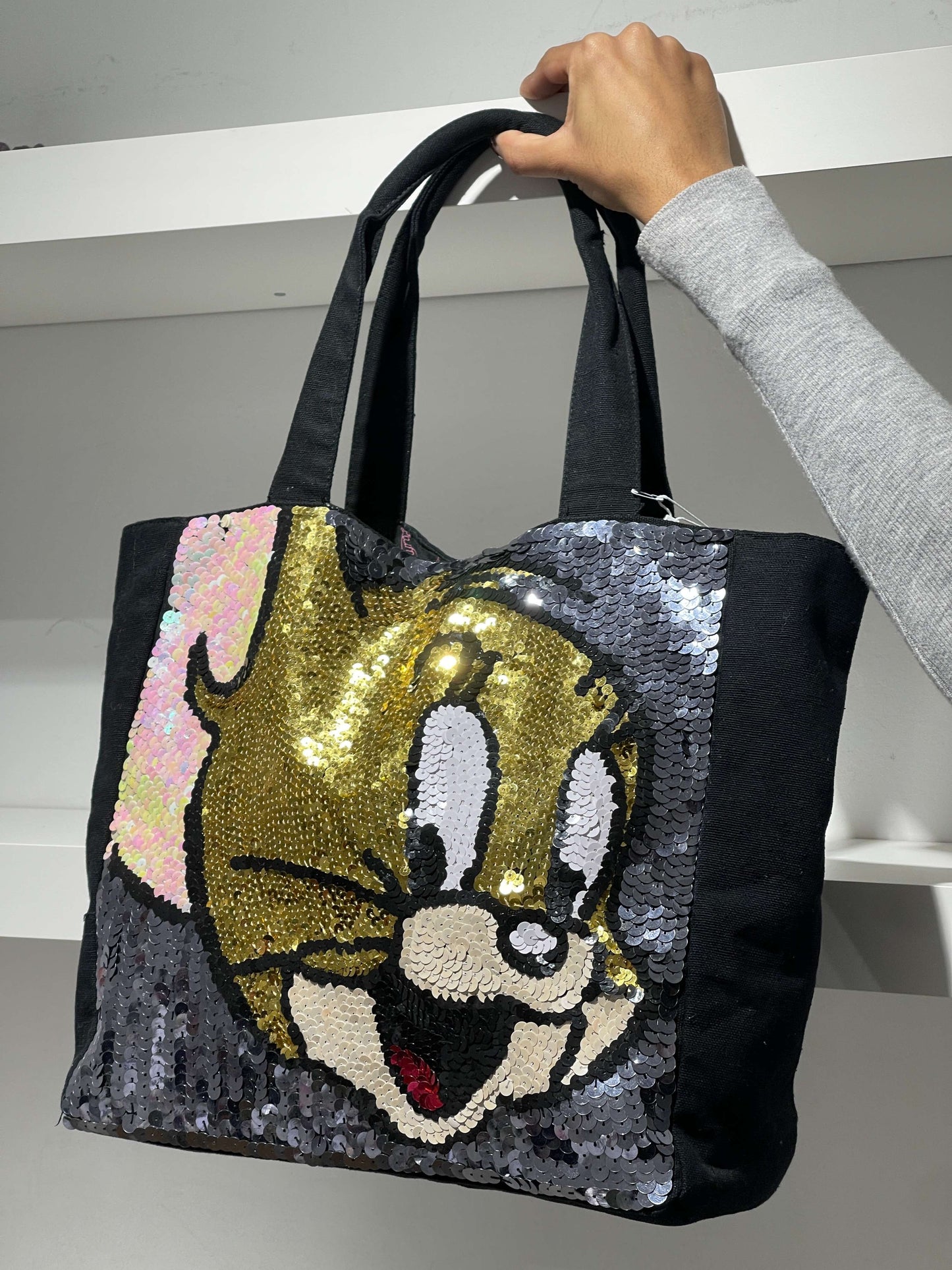 Vintage 00s Indie Sleaze Tom And Jerry Sequins Bag