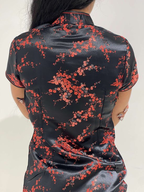 Vintage 00s Oriental Satin Qipao