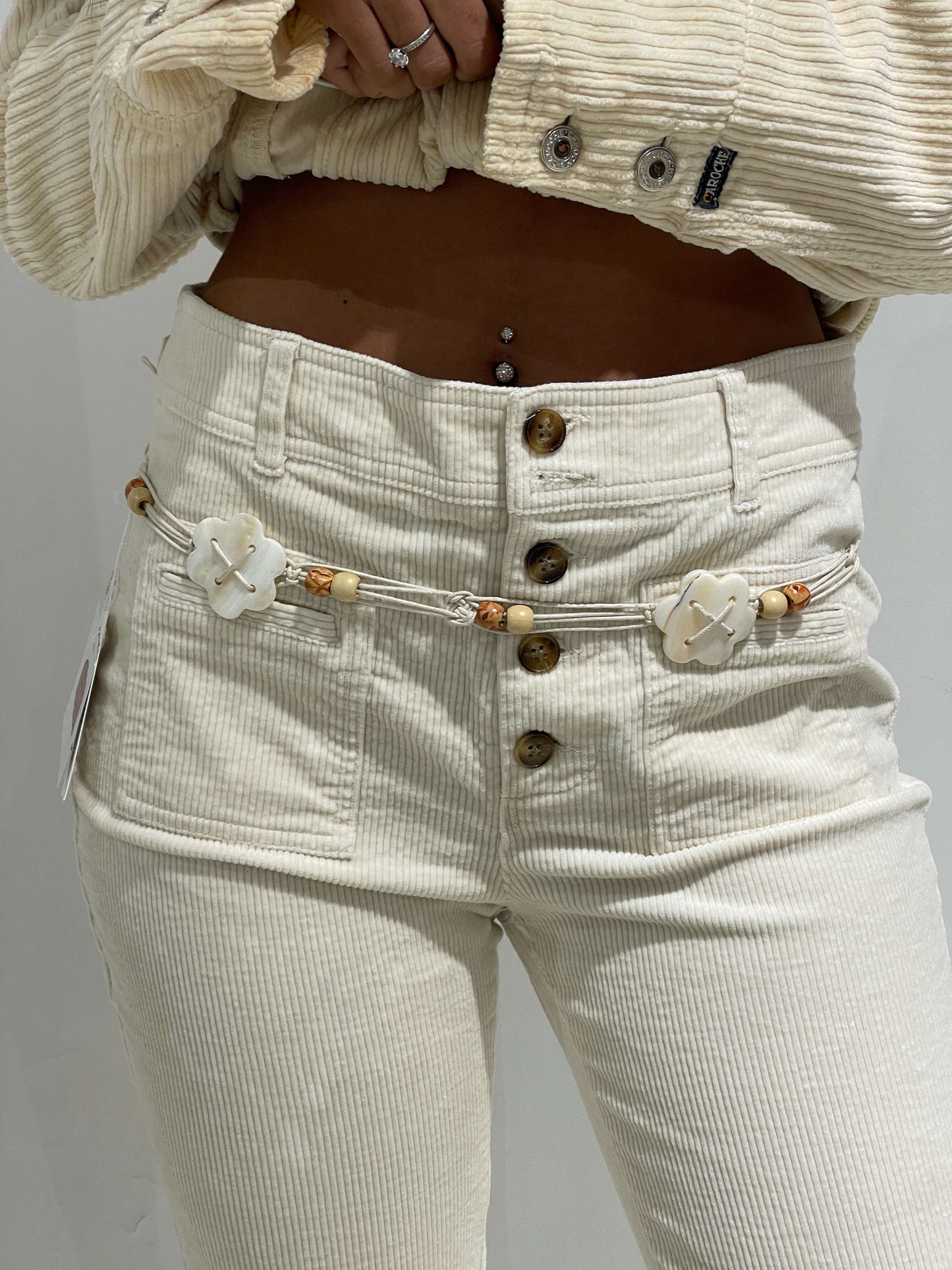 Vintage 00s Boho Beaded Belt