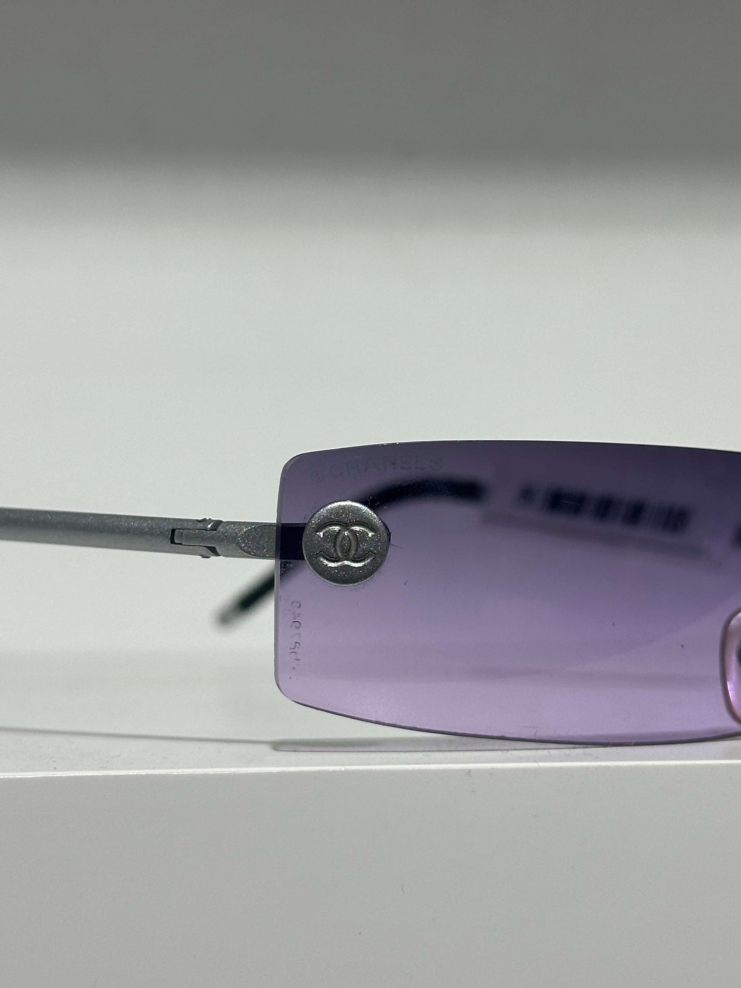 Vintage Late 90s Chanel Purple Sunglasses