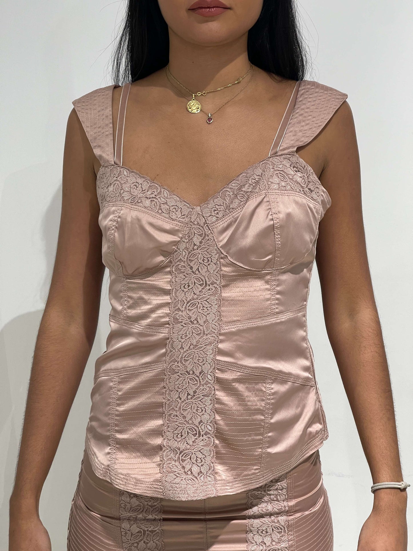 Vintage 90s Gaultier Style Corset Top (SET)