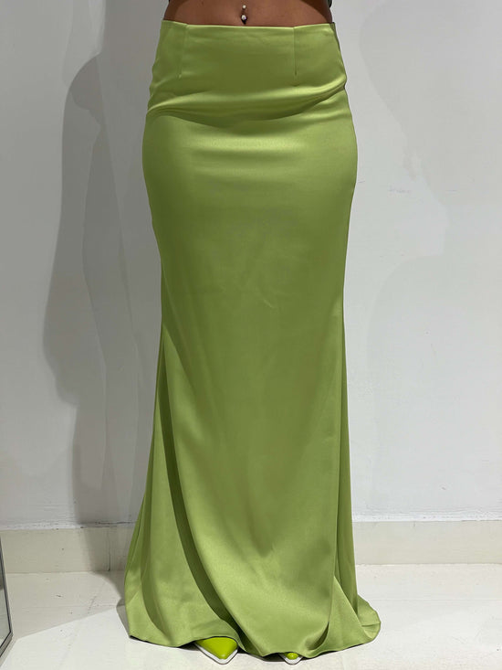 Vintage 90s Maxi Skirt In Green