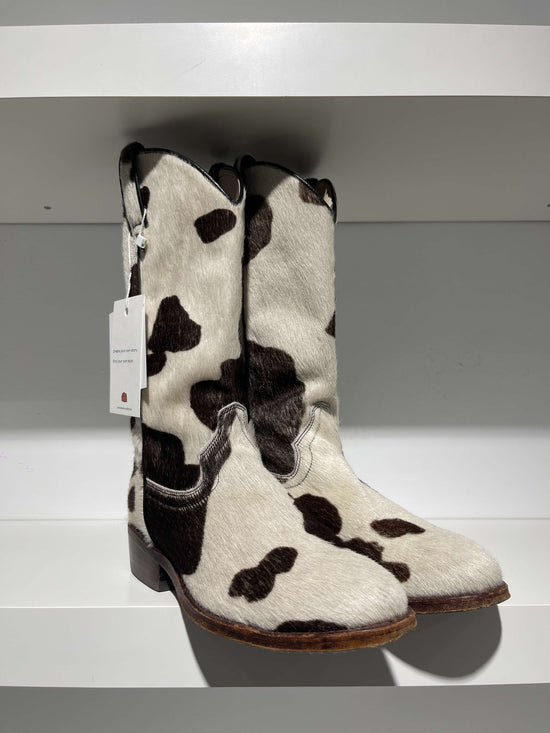 Vintage 90s Acne Studios Style Cow Leather Boots