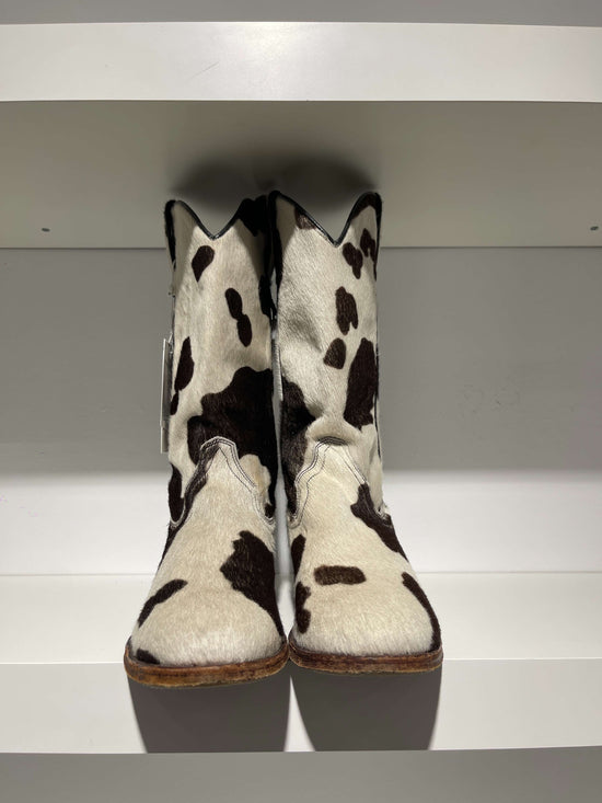 Vintage 90s Acne Studios Style Cow Leather Boots