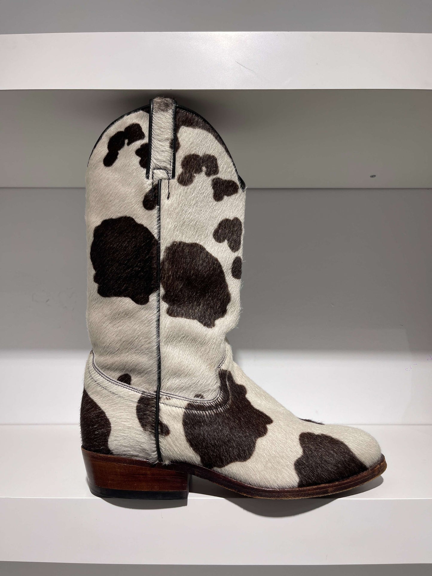 Vintage 90s Acne Studios Style Cow Leather Boots