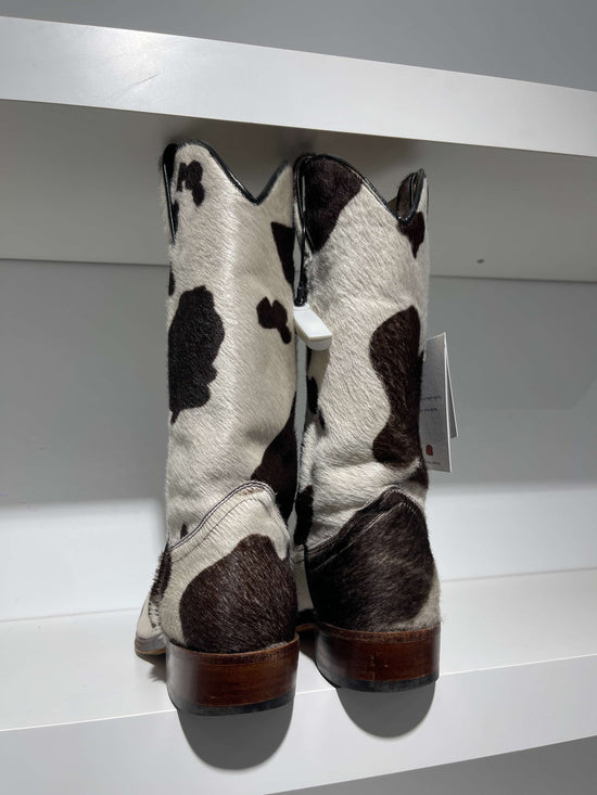 Vintage 90s Acne Studios Style Cow Leather Boots