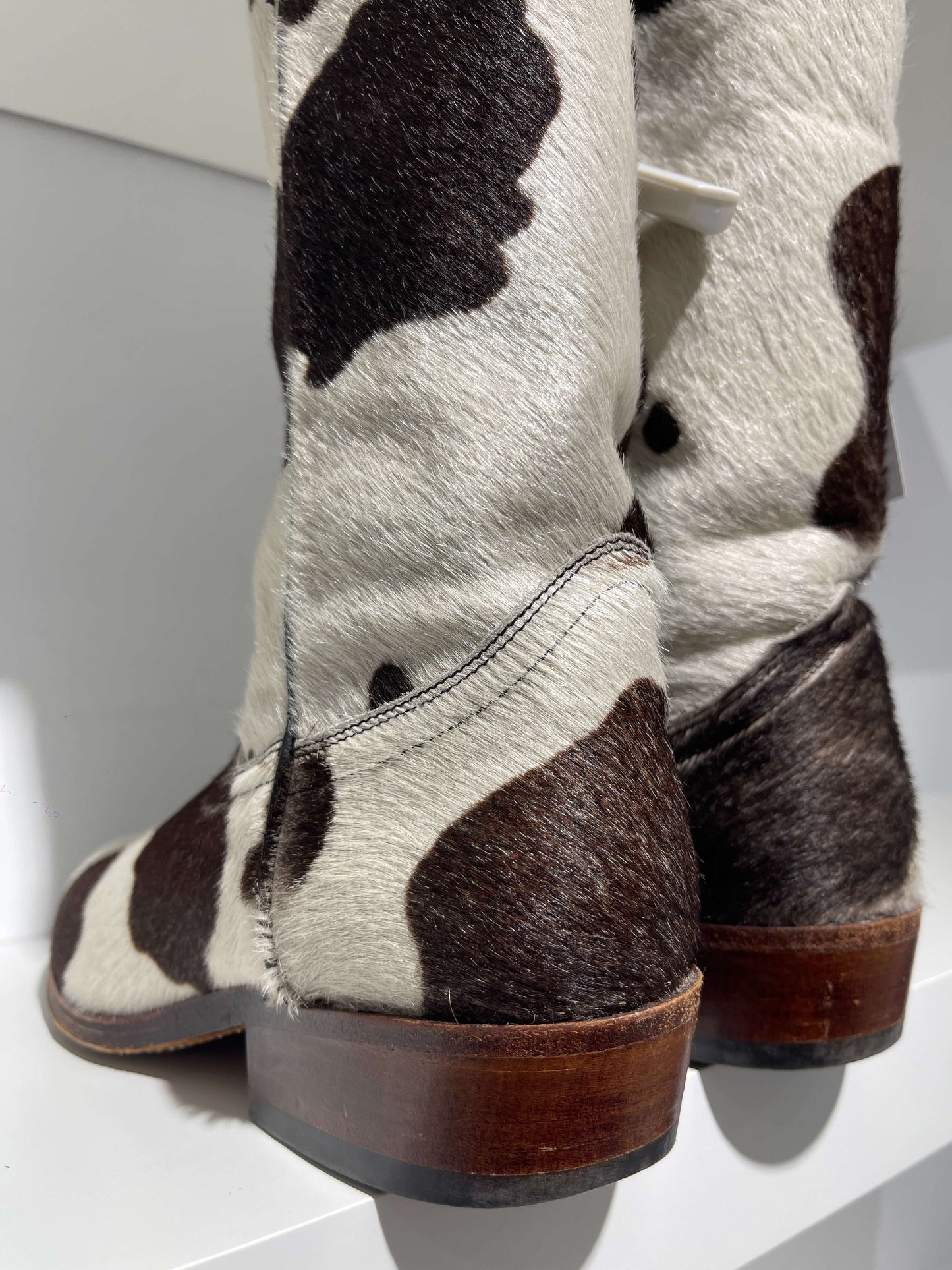 Vintage 90s Acne Studios Style Cow Leather Boots