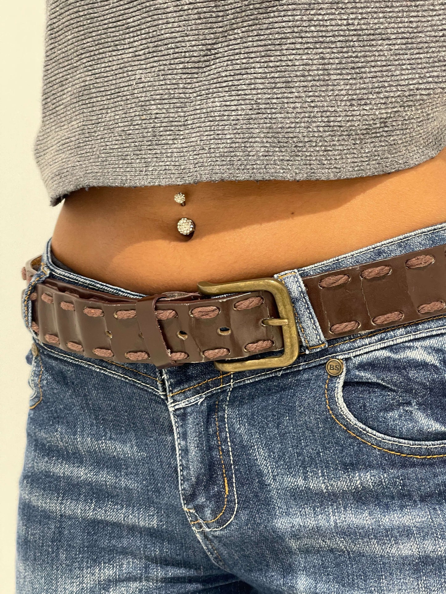 Vintage 00s Boho Chunky Belt