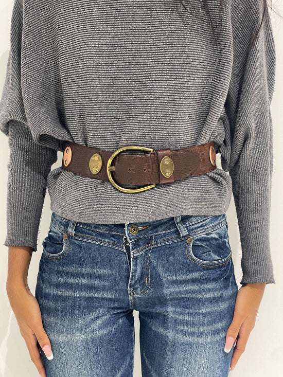 Vintage 90s Medieval Style Chunky Belt