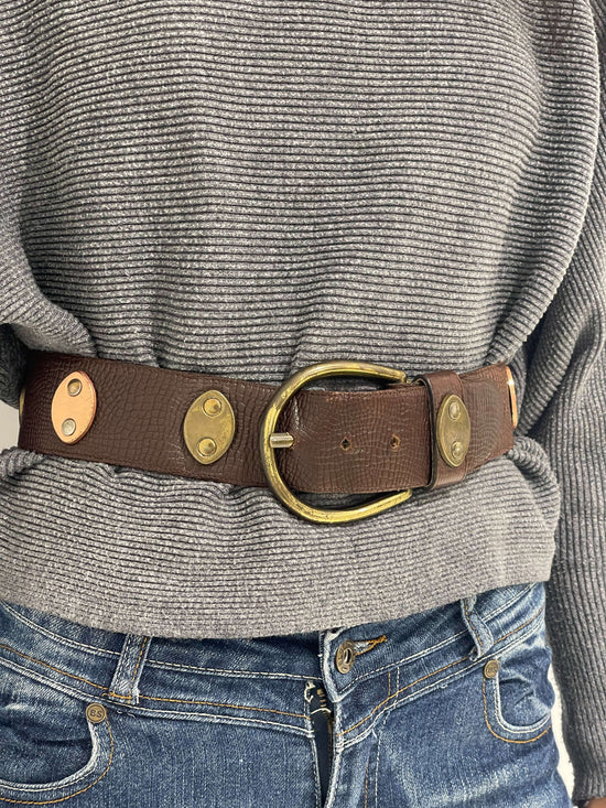 Vintage 90s Medieval Style Chunky Belt