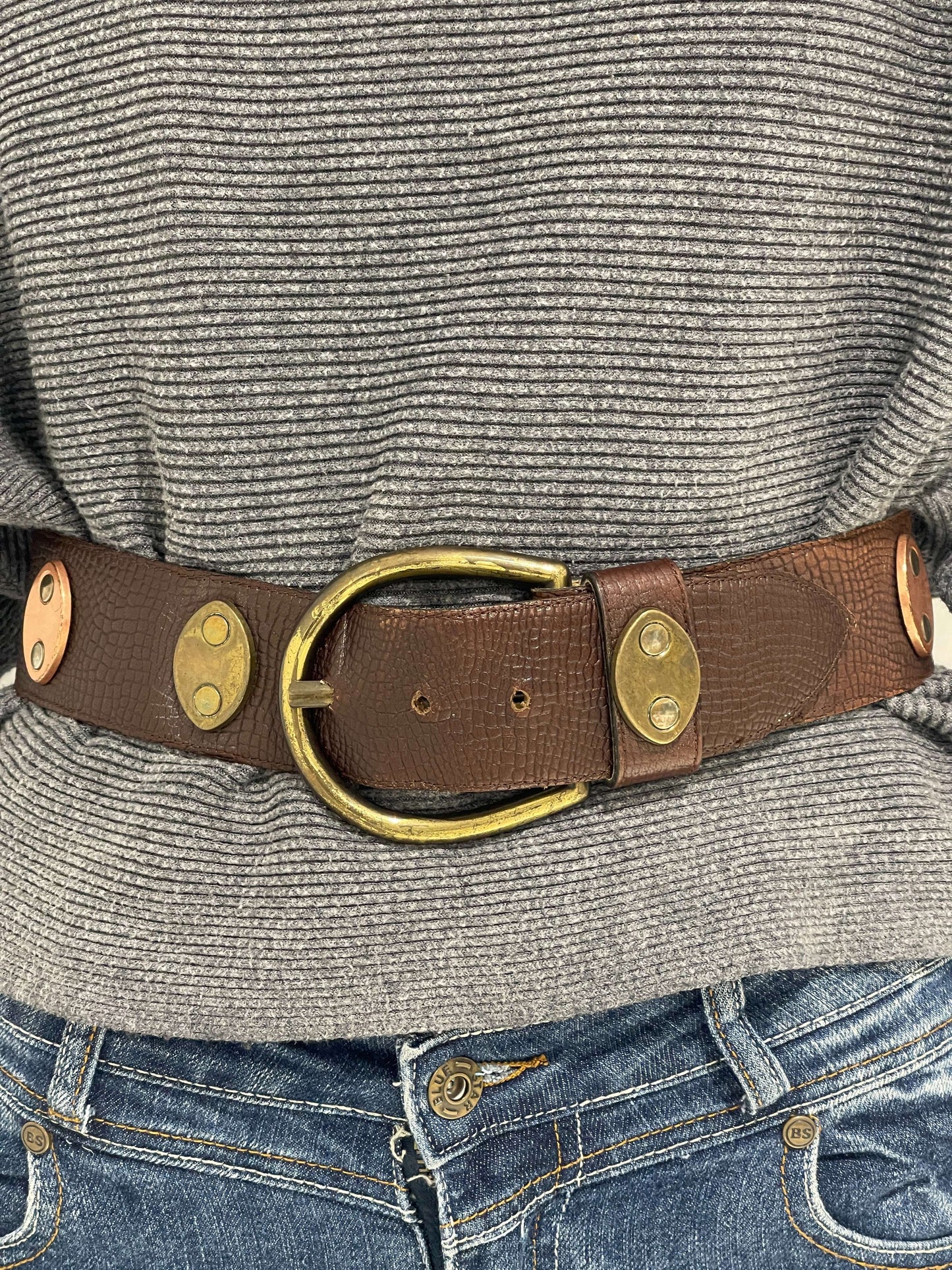 Vintage 90s Medieval Style Chunky Belt