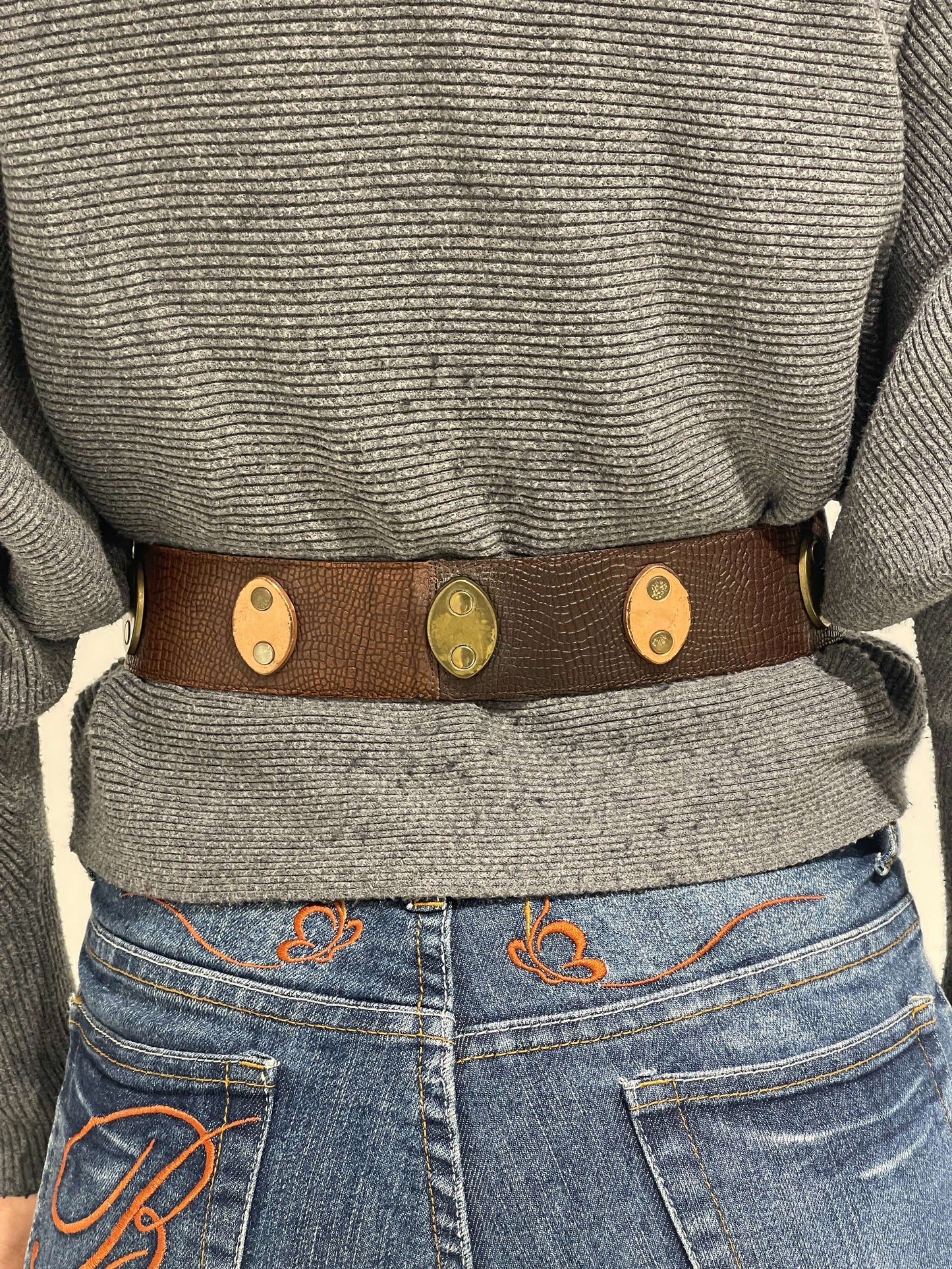 Vintage 90s Medieval Style Chunky Belt