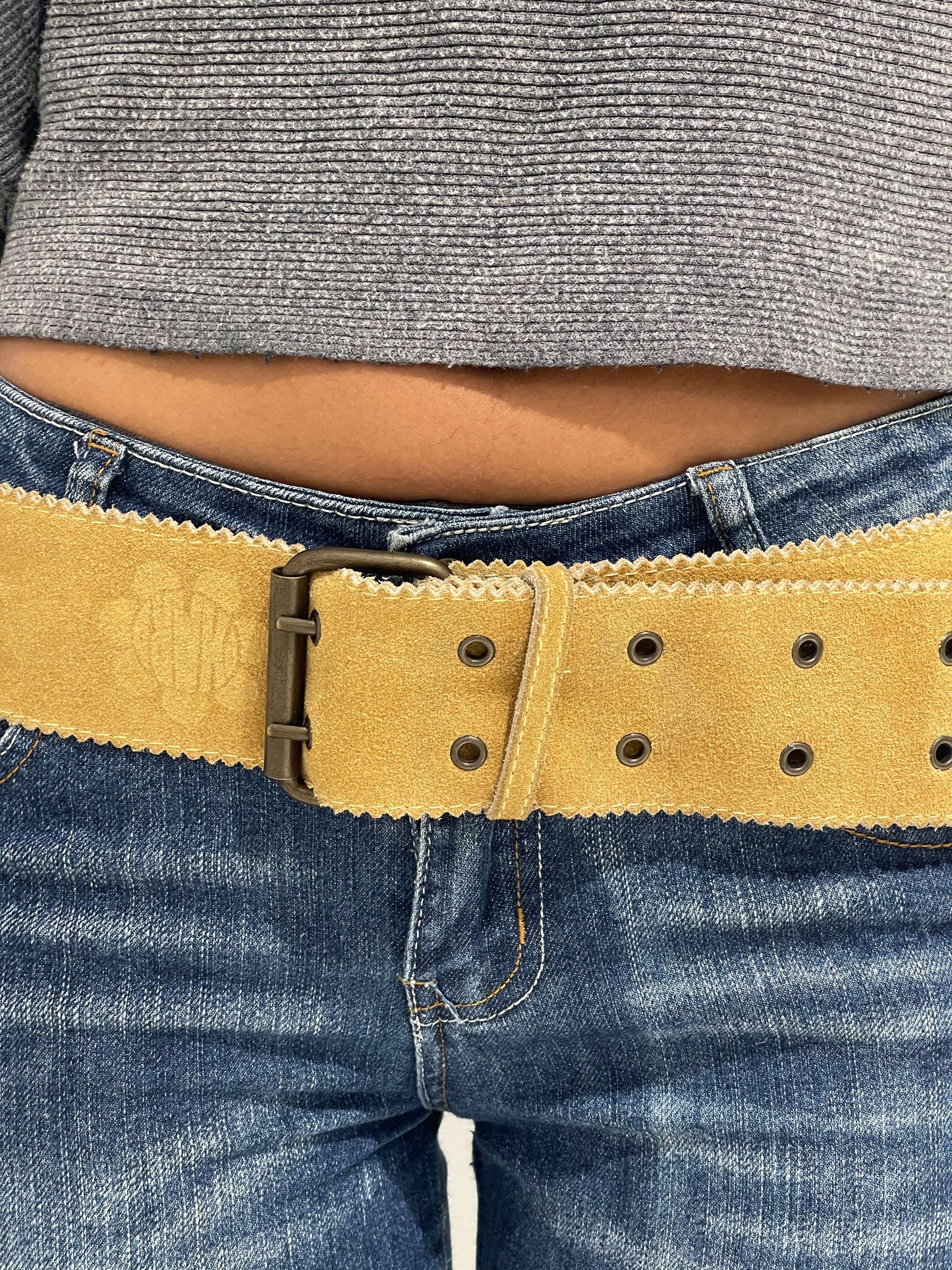 Vintage Y2K Phard Suede Belt