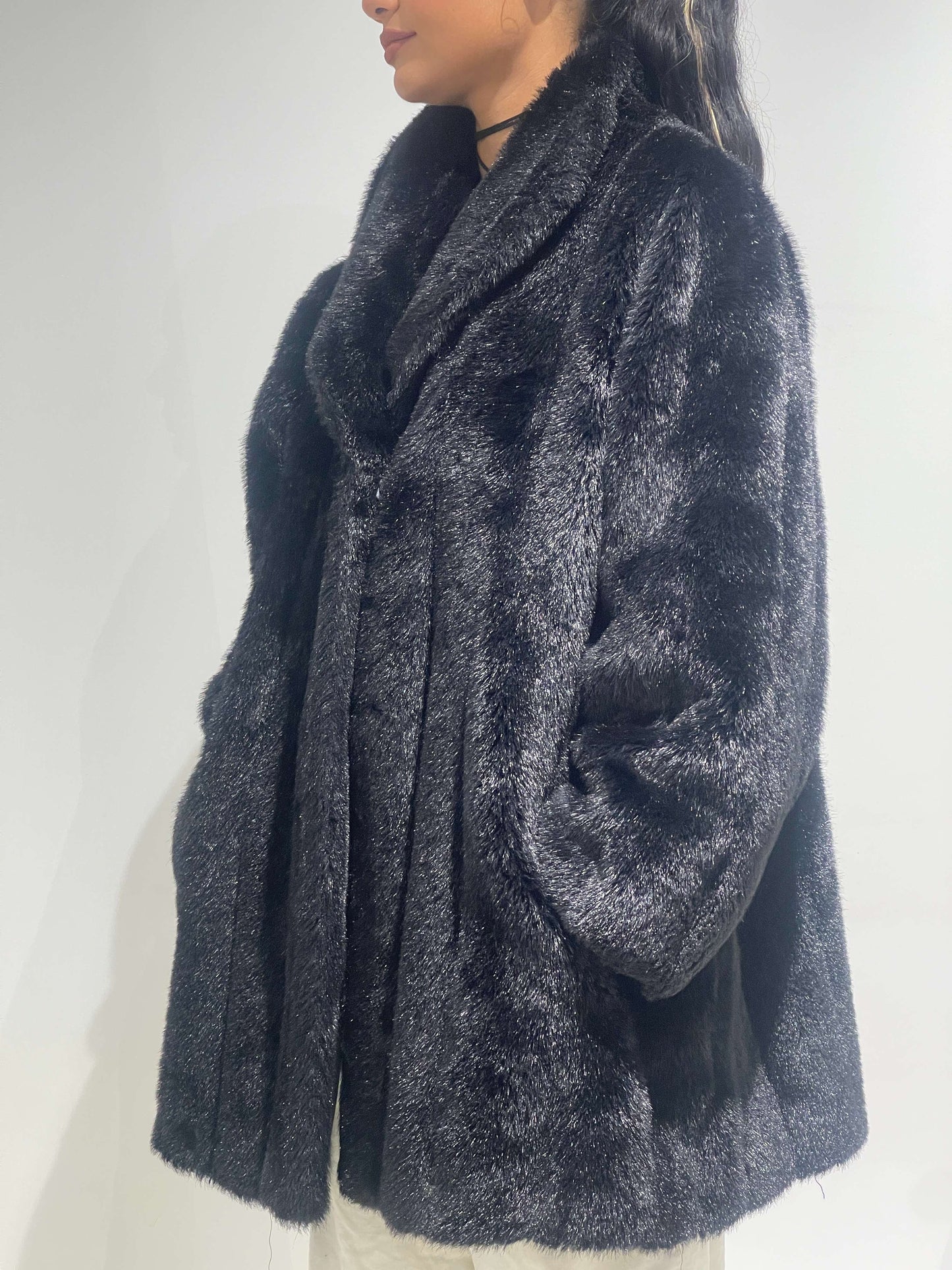 Vintage 90s Fur Maxi Coat