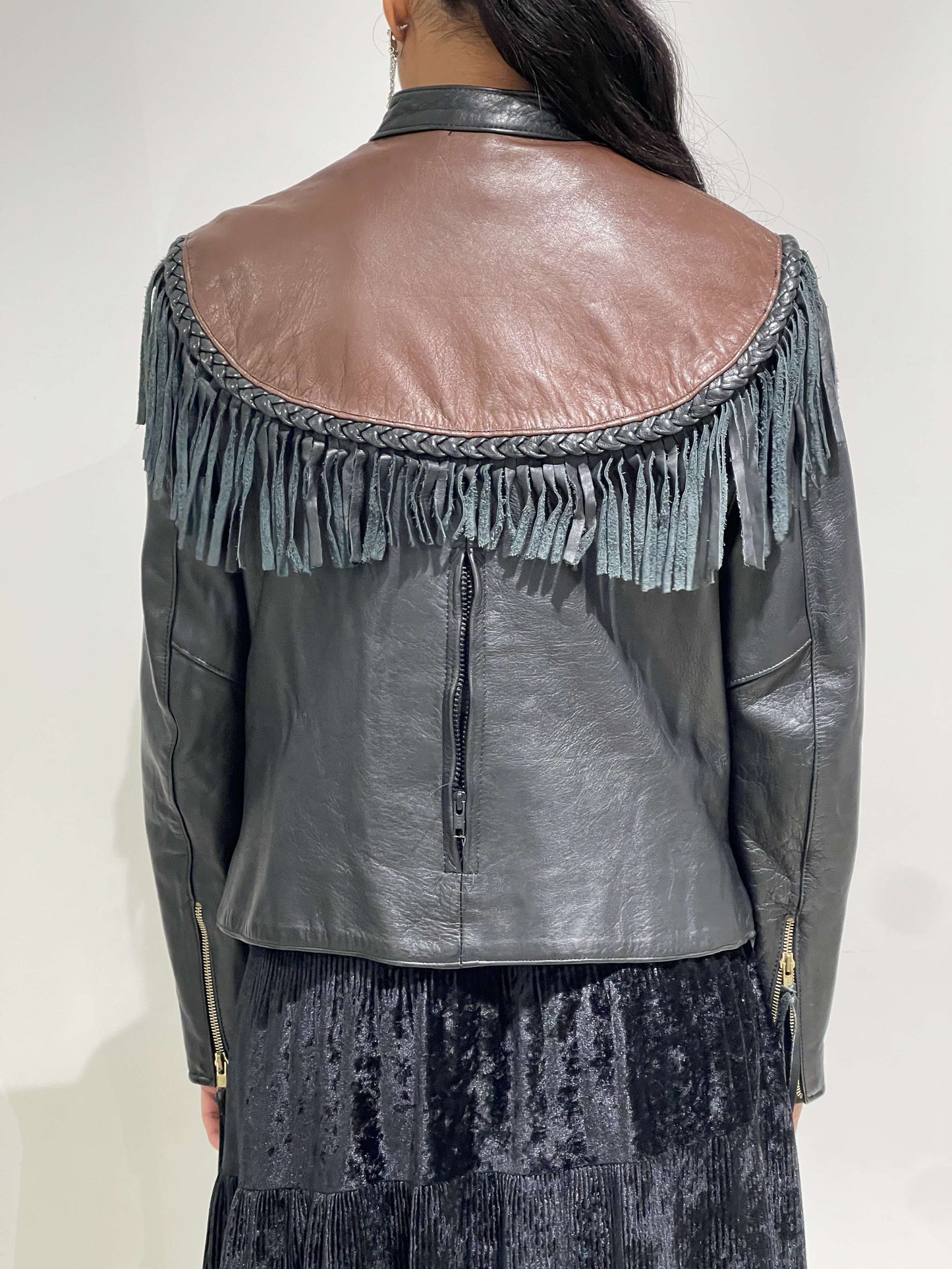 Vintage 90s Isabel Marant Style Boho Leather Jacket