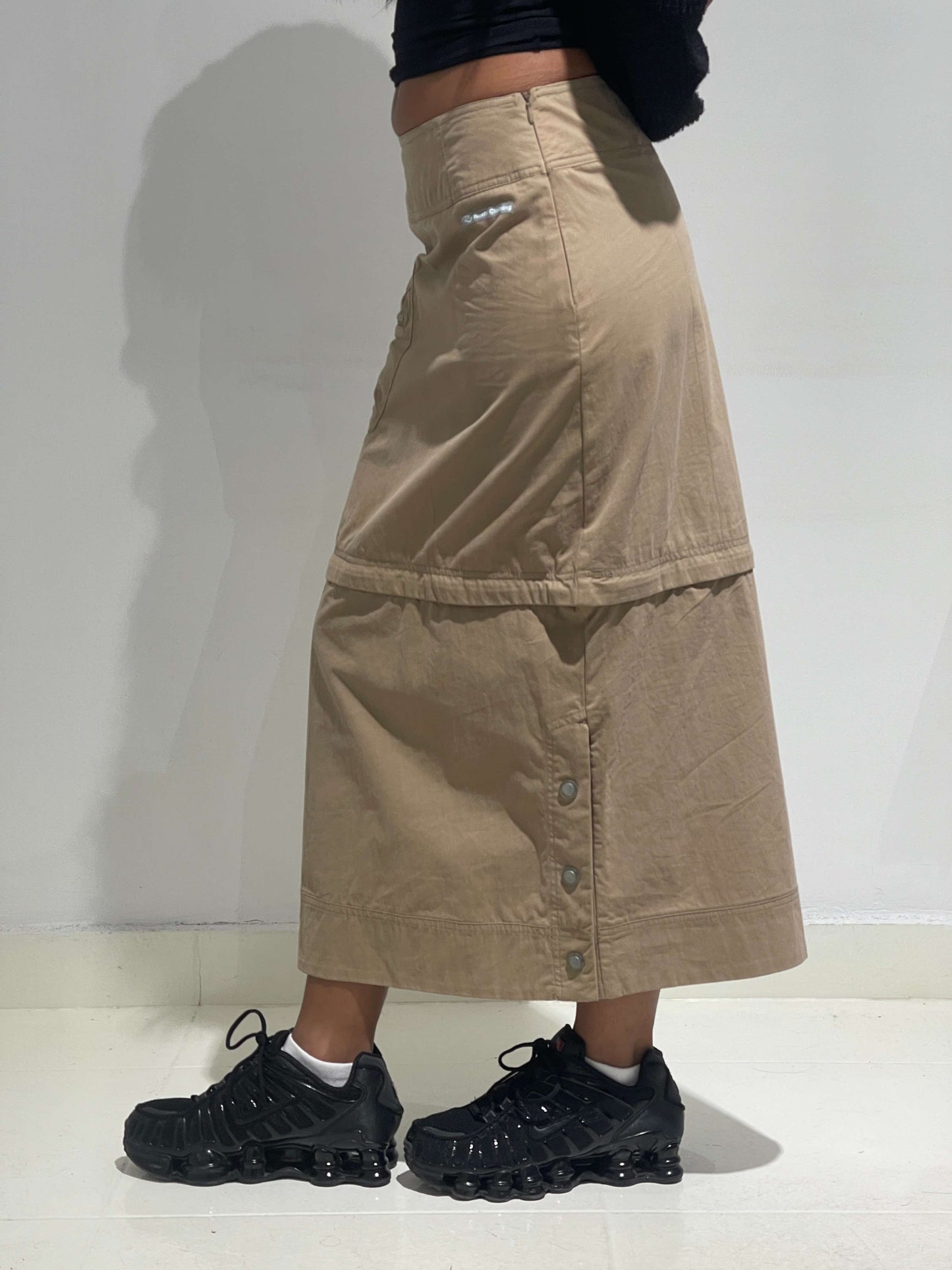 Vintage 00s Cargo Maxi Skirt (Adaptable)