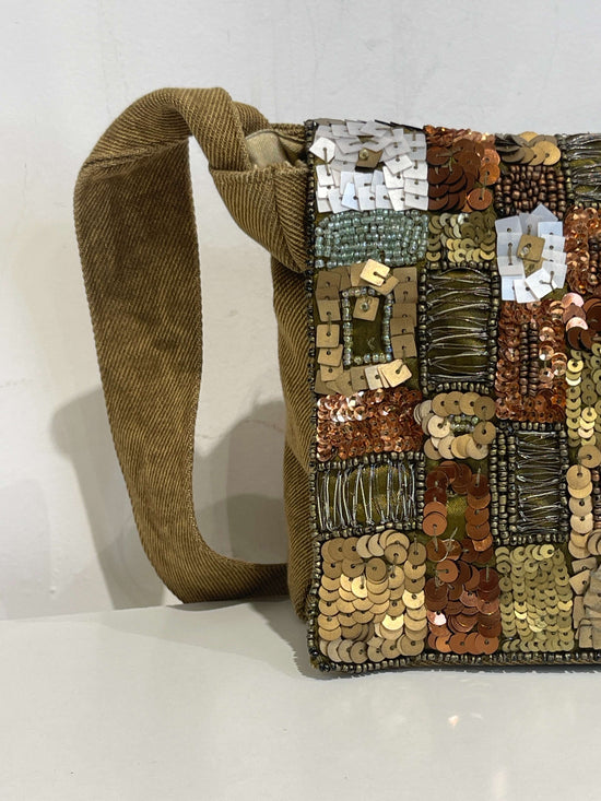 Vintage 00s Boho Sequins Crossbody Bag