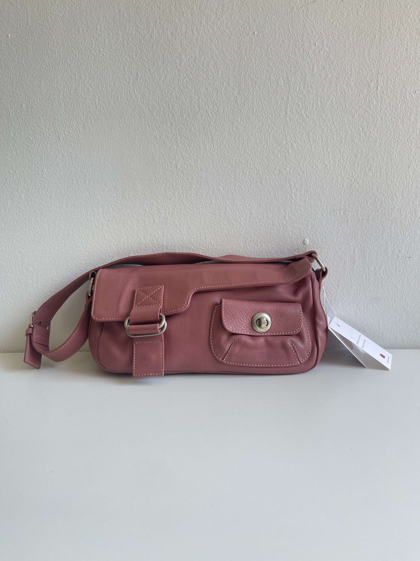 Vintage Late 90s Leather Baguette Bag