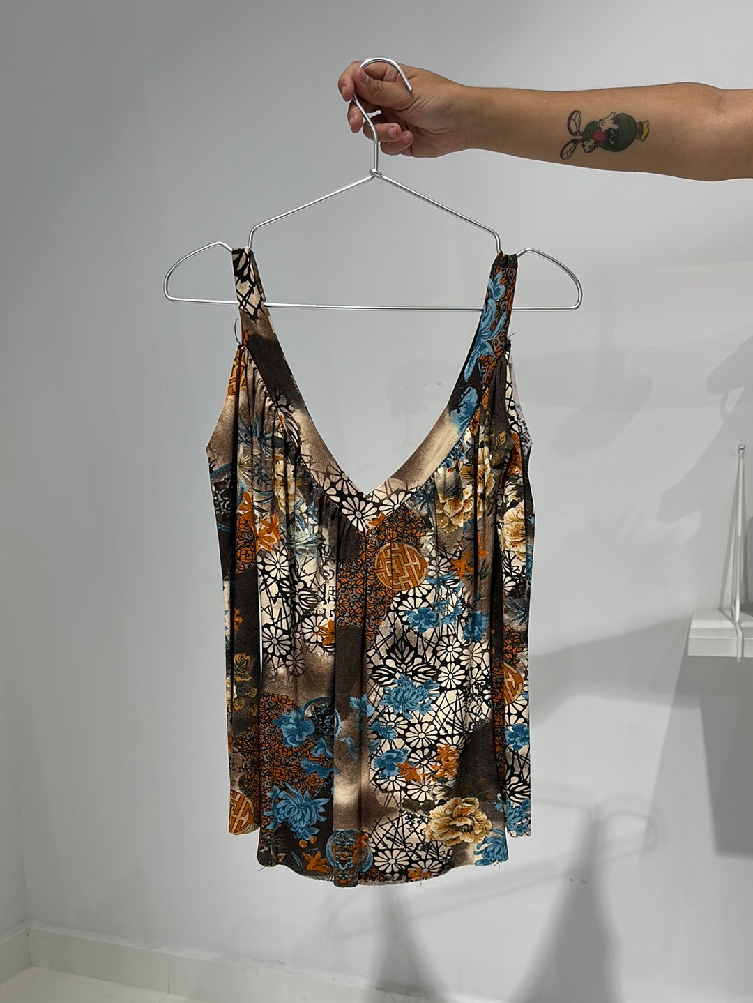 Vintage Y2K Cut Out Floral Top