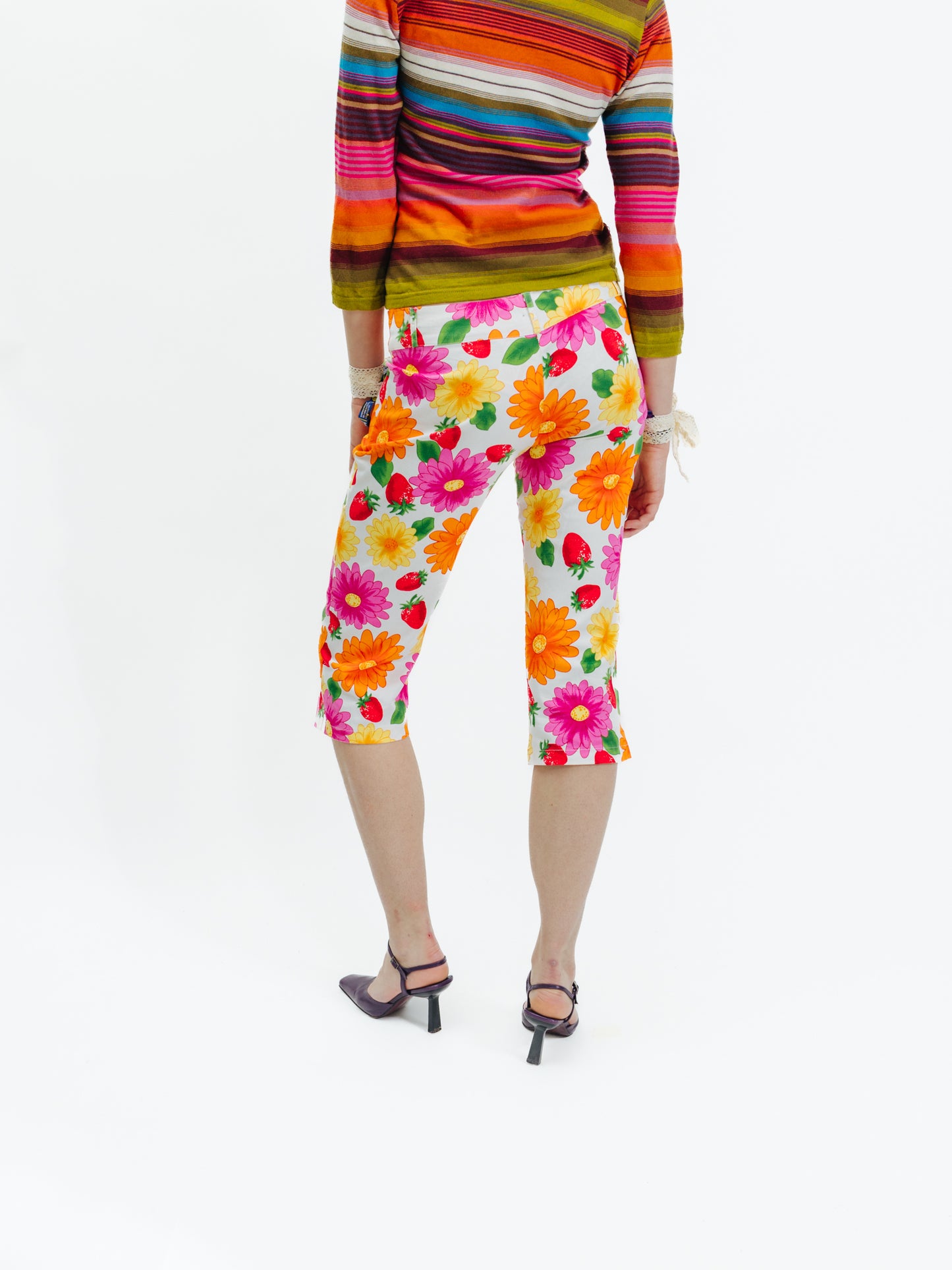 Vintage Y2K Capri Y2K Flowers Pants