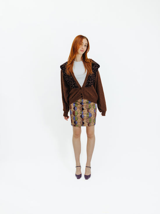 Vintage 90s Alexa Chung Style Retro Skirt