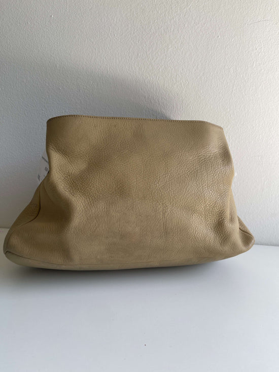 Vintage 90s Beige Leather Strapy Bag